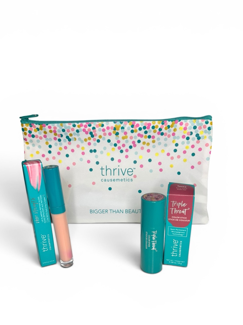 NWT/NIB Thrive Causemetics Beauty Bundle - Makeup Pouch FREE With Purchase! - Picture 2 of 11